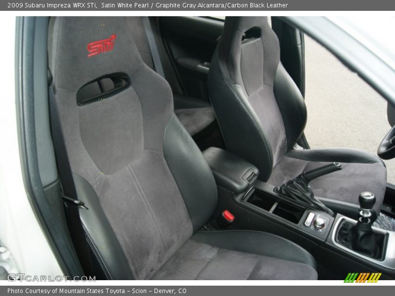  2009 Impreza WRX STi Graphite Gray Alcantara/Carbon Black Leather Interior