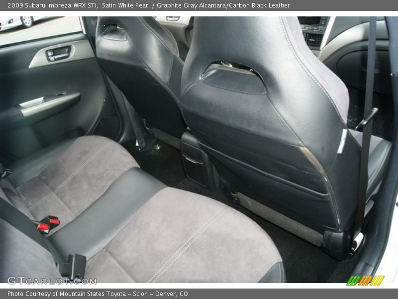 Satin White Pearl / Graphite Gray Alcantara/Carbon Black Leather 2009 Subaru Impreza WRX STi