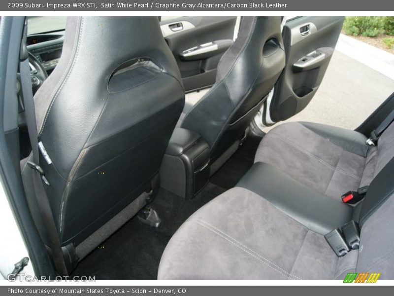  2009 Impreza WRX STi Graphite Gray Alcantara/Carbon Black Leather Interior