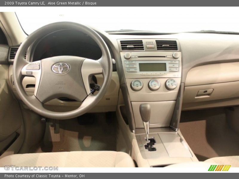 Aloe Green Metallic / Bisque 2009 Toyota Camry LE