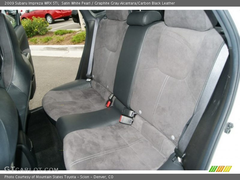  2009 Impreza WRX STi Graphite Gray Alcantara/Carbon Black Leather Interior