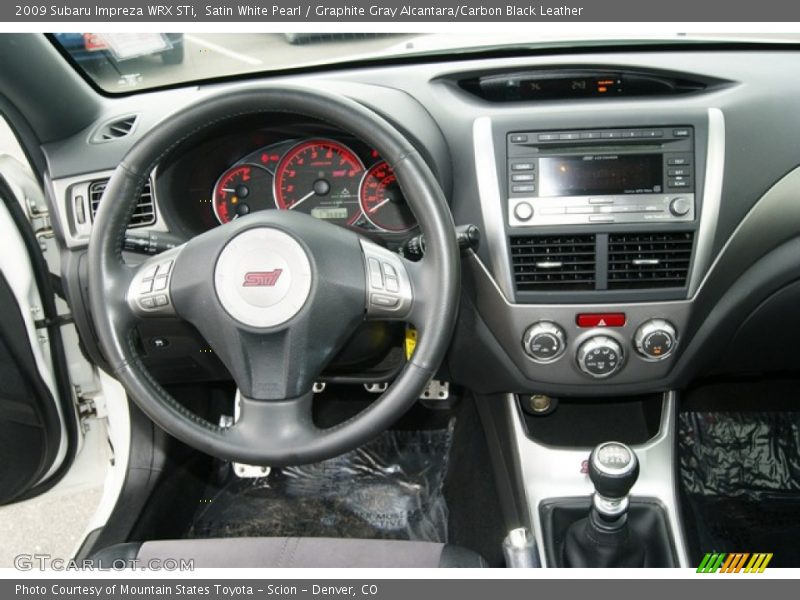 Dashboard of 2009 Impreza WRX STi