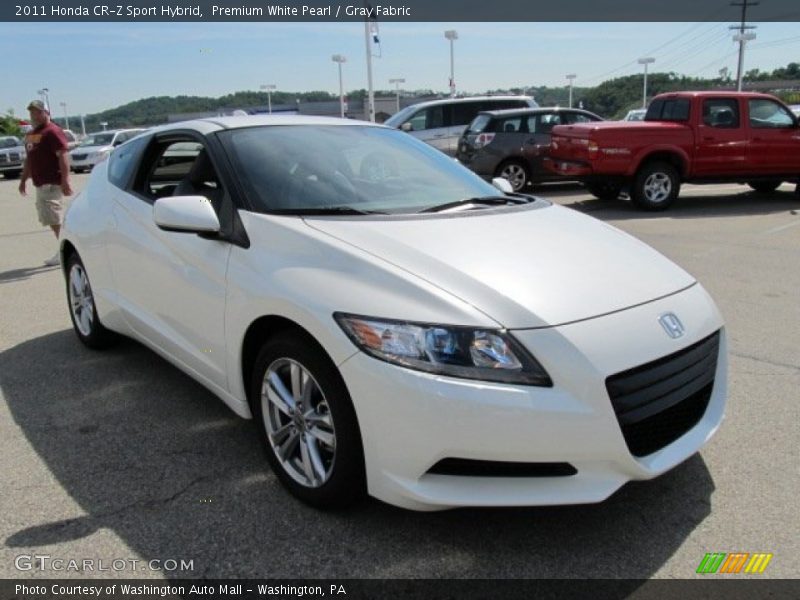 Premium White Pearl / Gray Fabric 2011 Honda CR-Z Sport Hybrid