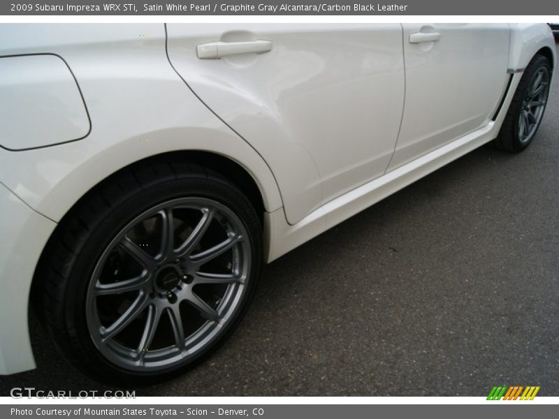Satin White Pearl / Graphite Gray Alcantara/Carbon Black Leather 2009 Subaru Impreza WRX STi