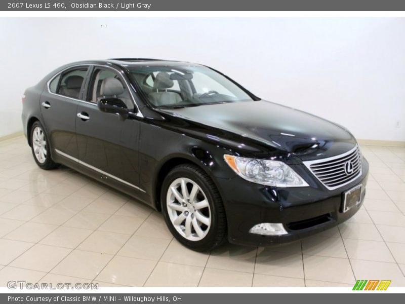 Obsidian Black / Light Gray 2007 Lexus LS 460