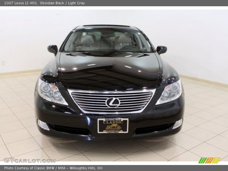 Obsidian Black / Light Gray 2007 Lexus LS 460