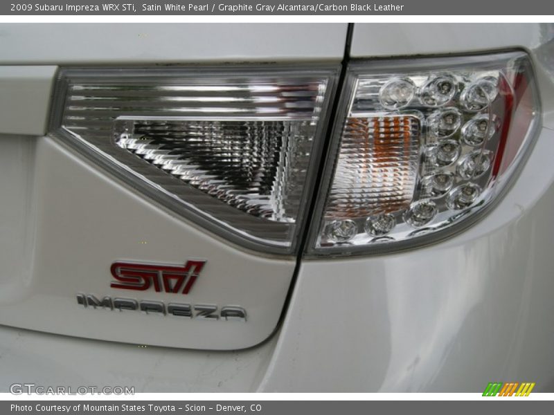Satin White Pearl / Graphite Gray Alcantara/Carbon Black Leather 2009 Subaru Impreza WRX STi