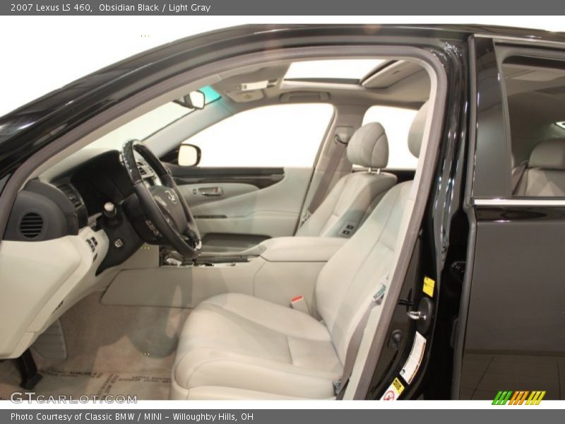 Obsidian Black / Light Gray 2007 Lexus LS 460