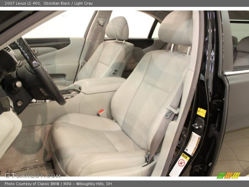 Obsidian Black / Light Gray 2007 Lexus LS 460