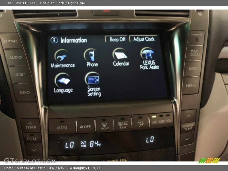 Obsidian Black / Light Gray 2007 Lexus LS 460