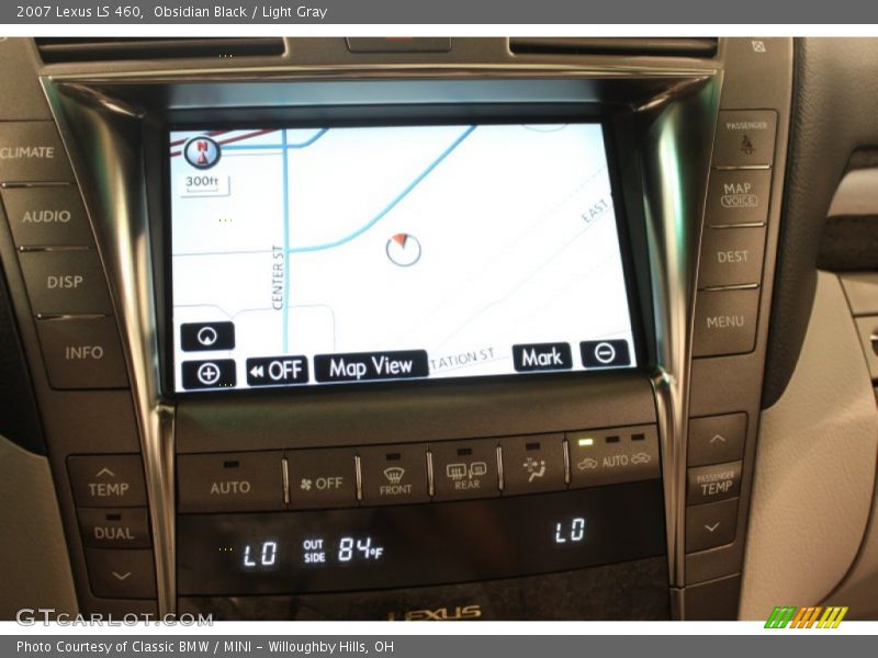 Obsidian Black / Light Gray 2007 Lexus LS 460