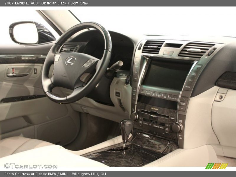 Obsidian Black / Light Gray 2007 Lexus LS 460