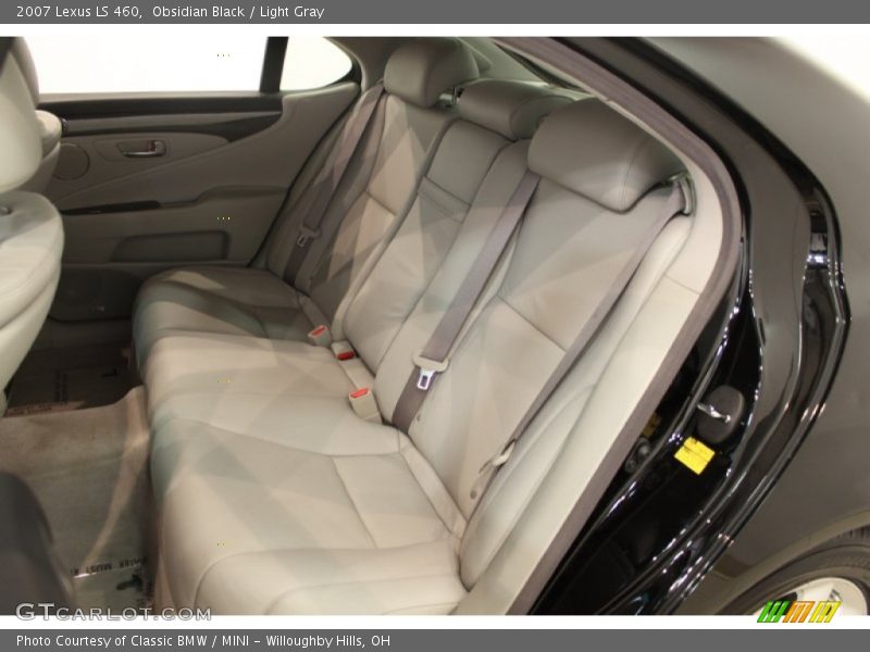 Obsidian Black / Light Gray 2007 Lexus LS 460
