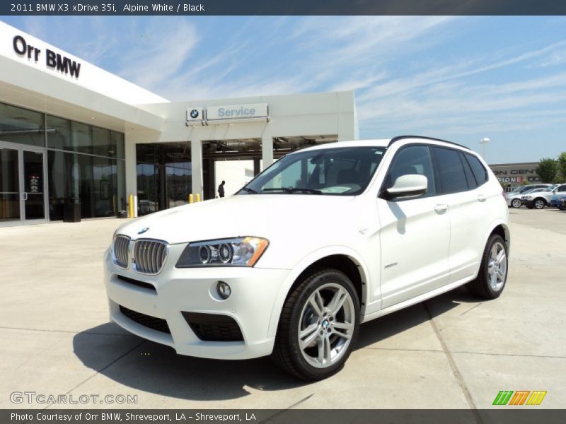 Alpine White / Black 2011 BMW X3 xDrive 35i