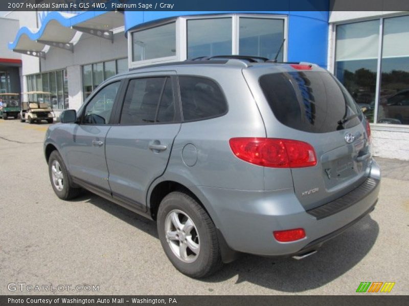 Platinum Sage / Gray 2007 Hyundai Santa Fe GLS 4WD