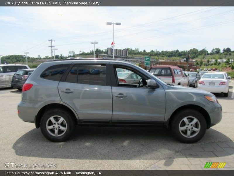 Platinum Sage / Gray 2007 Hyundai Santa Fe GLS 4WD