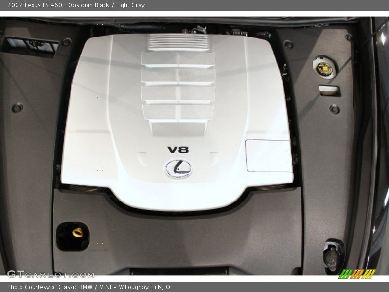 Obsidian Black / Light Gray 2007 Lexus LS 460