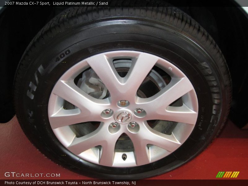 Liquid Platinum Metallic / Sand 2007 Mazda CX-7 Sport