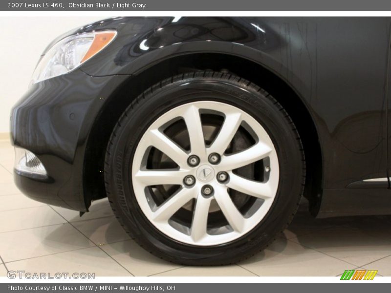 Obsidian Black / Light Gray 2007 Lexus LS 460