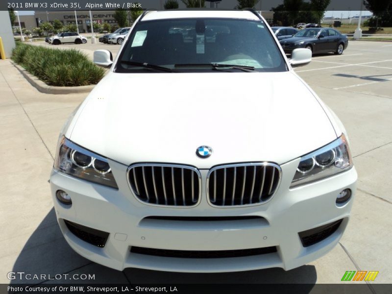 Alpine White / Black 2011 BMW X3 xDrive 35i