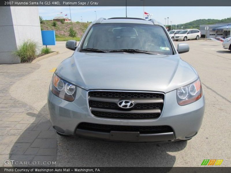 Platinum Sage / Gray 2007 Hyundai Santa Fe GLS 4WD