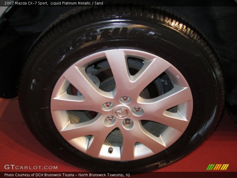 Liquid Platinum Metallic / Sand 2007 Mazda CX-7 Sport