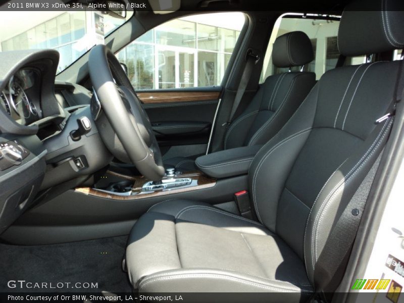 Alpine White / Black 2011 BMW X3 xDrive 35i