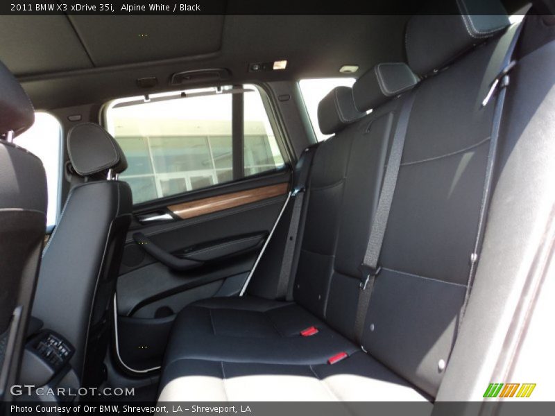 Alpine White / Black 2011 BMW X3 xDrive 35i