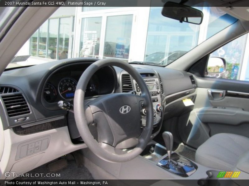 Platinum Sage / Gray 2007 Hyundai Santa Fe GLS 4WD