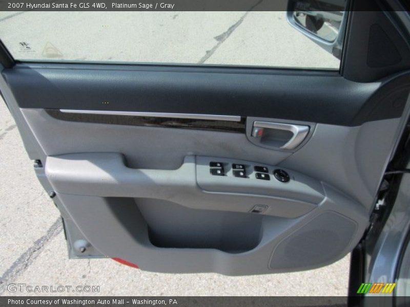 Platinum Sage / Gray 2007 Hyundai Santa Fe GLS 4WD