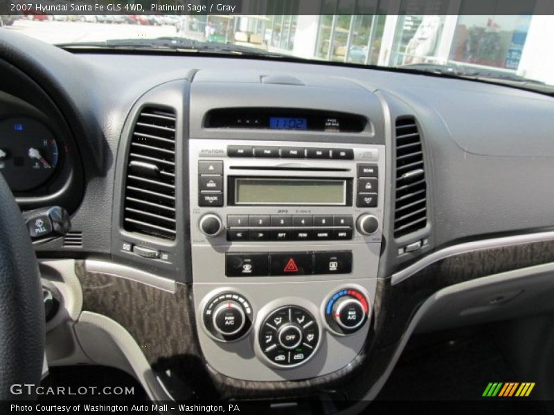 Platinum Sage / Gray 2007 Hyundai Santa Fe GLS 4WD