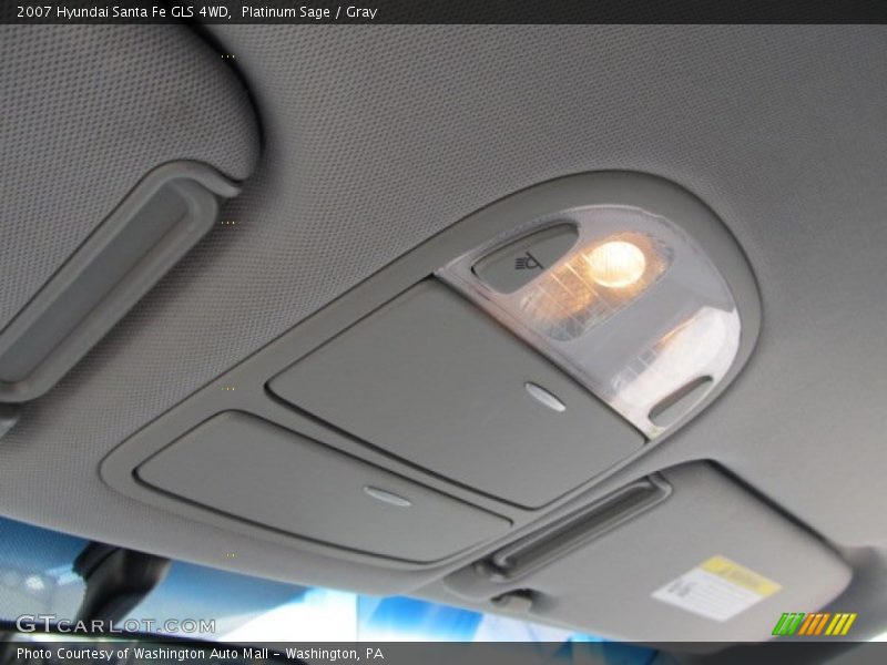 Platinum Sage / Gray 2007 Hyundai Santa Fe GLS 4WD