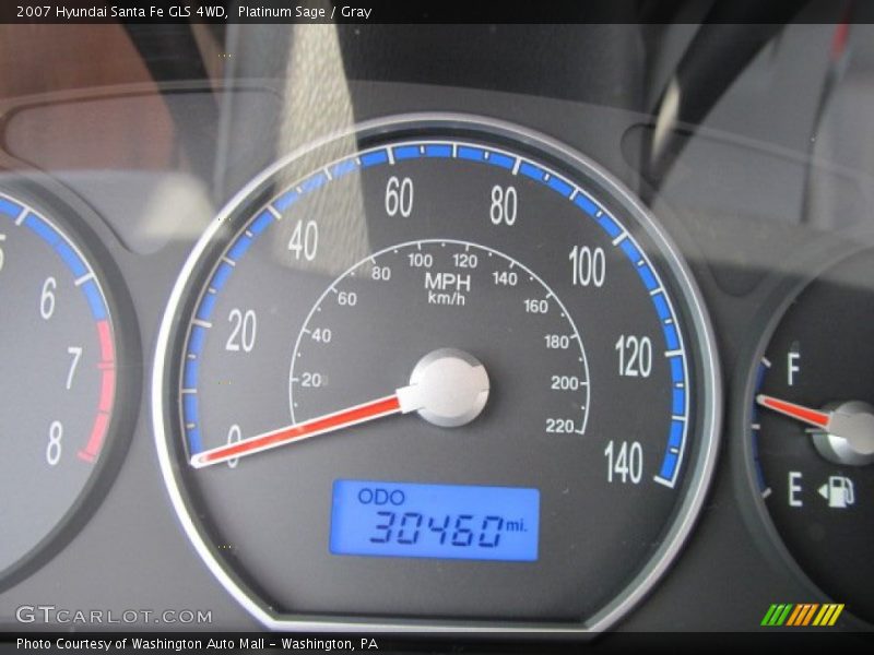 Platinum Sage / Gray 2007 Hyundai Santa Fe GLS 4WD