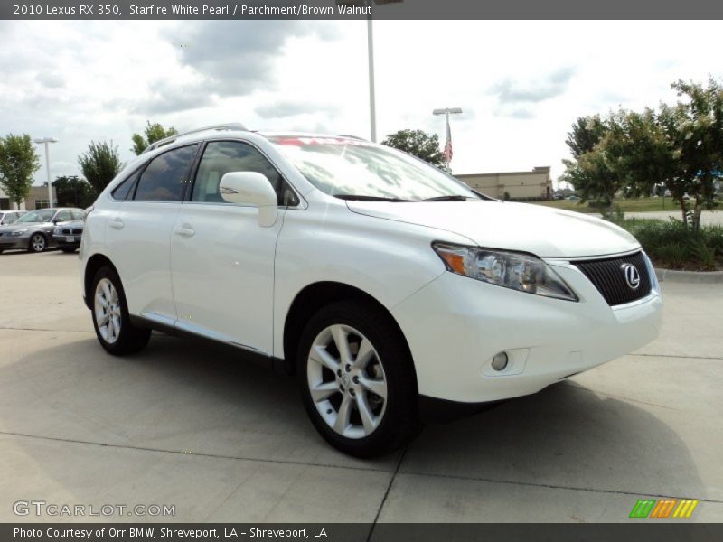 Starfire White Pearl / Parchment/Brown Walnut 2010 Lexus RX 350