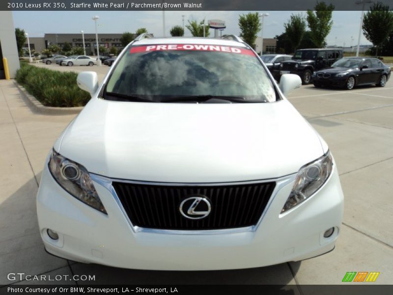 Starfire White Pearl / Parchment/Brown Walnut 2010 Lexus RX 350