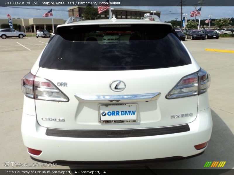 Starfire White Pearl / Parchment/Brown Walnut 2010 Lexus RX 350