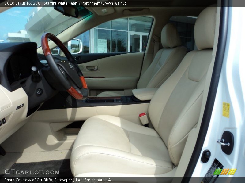 Starfire White Pearl / Parchment/Brown Walnut 2010 Lexus RX 350