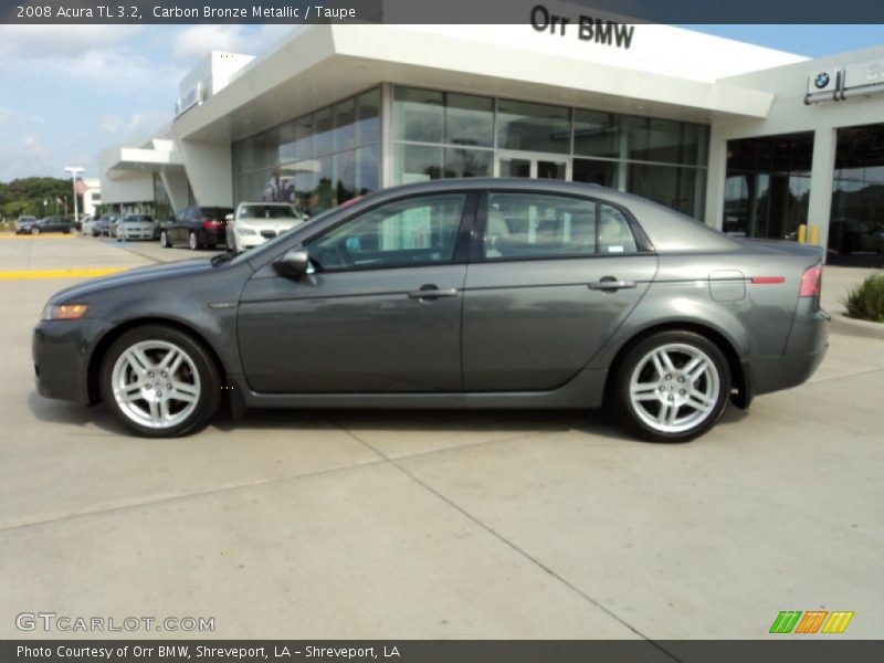 Carbon Bronze Metallic / Taupe 2008 Acura TL 3.2