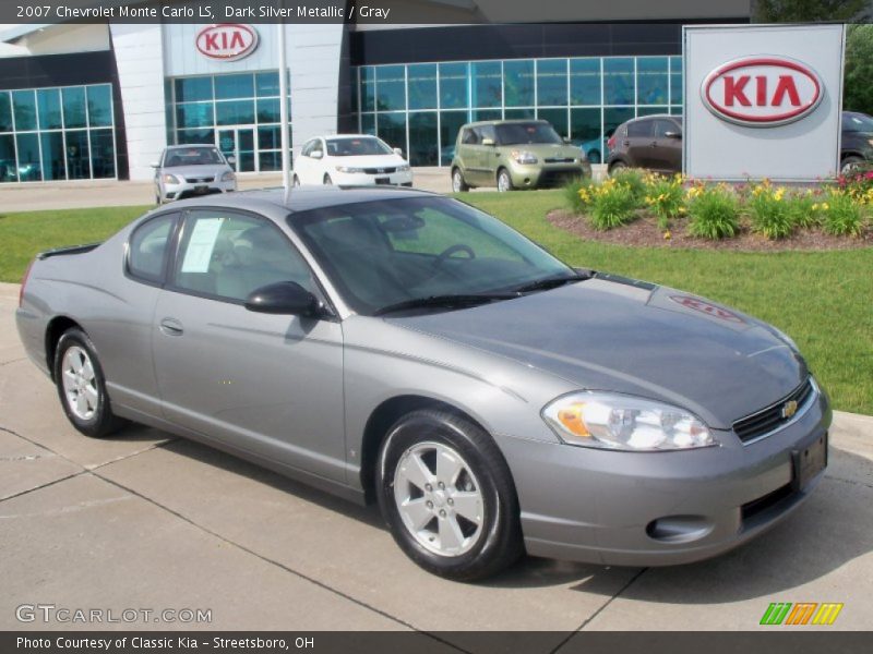 Dark Silver Metallic / Gray 2007 Chevrolet Monte Carlo LS