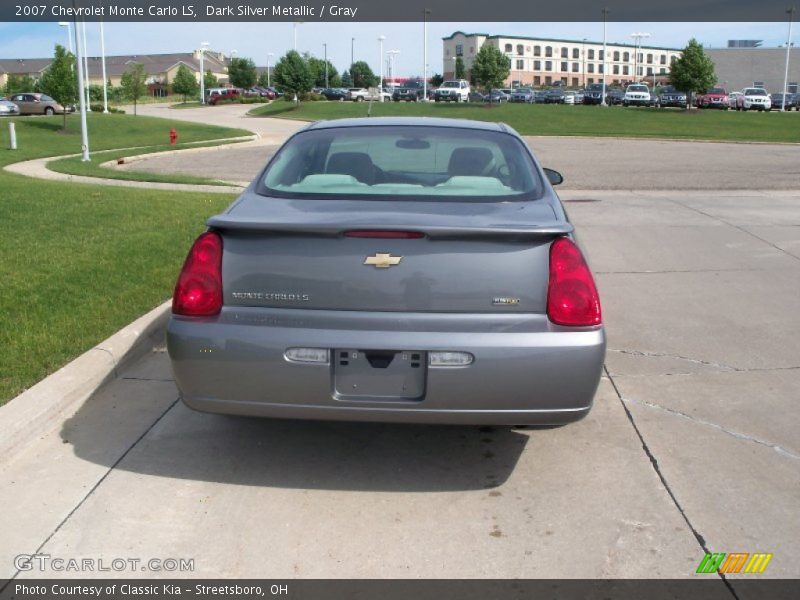 Dark Silver Metallic / Gray 2007 Chevrolet Monte Carlo LS