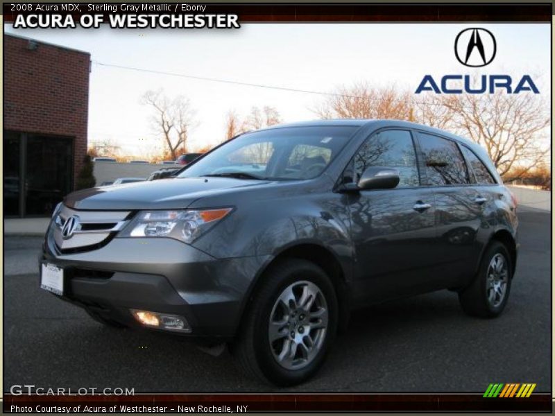 Sterling Gray Metallic / Ebony 2008 Acura MDX