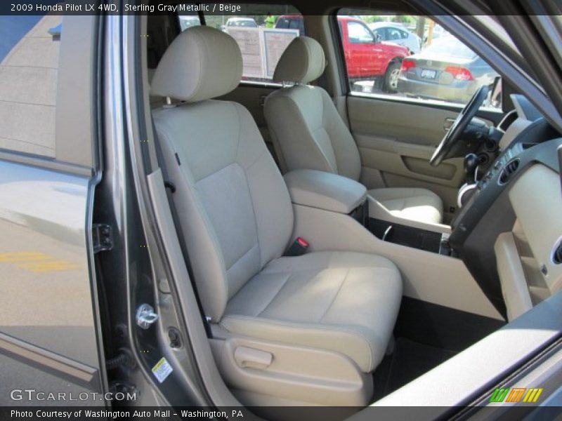 Sterling Gray Metallic / Beige 2009 Honda Pilot LX 4WD