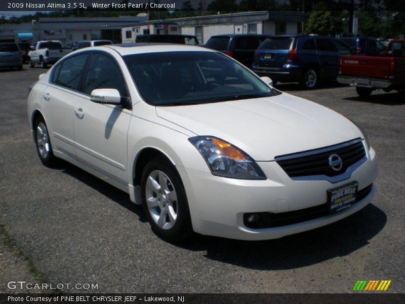 Winter Frost Pearl / Charcoal 2009 Nissan Altima 3.5 SL