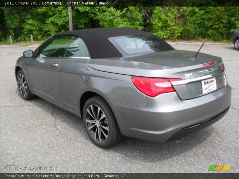 Tungsten Metallic / Black 2011 Chrysler 200 S Convertible