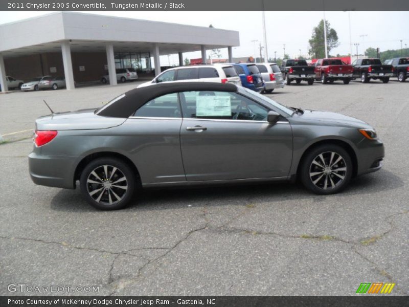 Tungsten Metallic / Black 2011 Chrysler 200 S Convertible