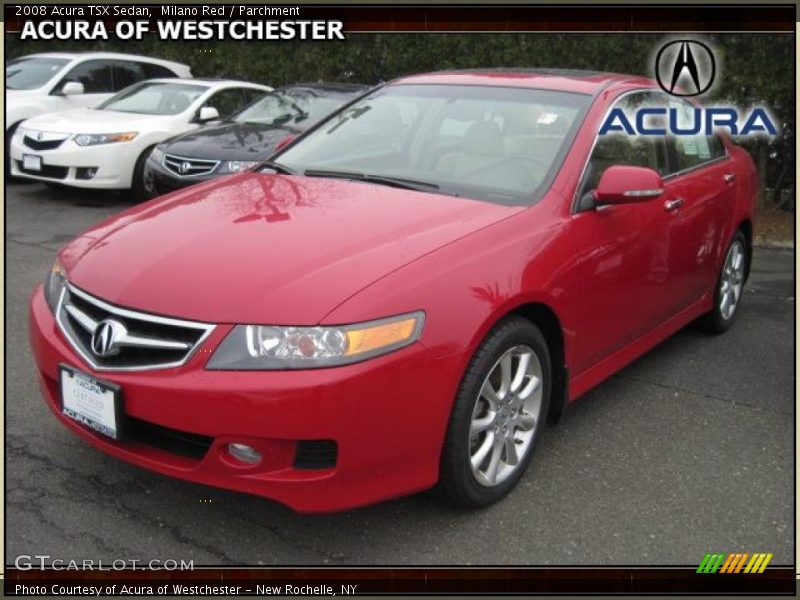 Milano Red / Parchment 2008 Acura TSX Sedan