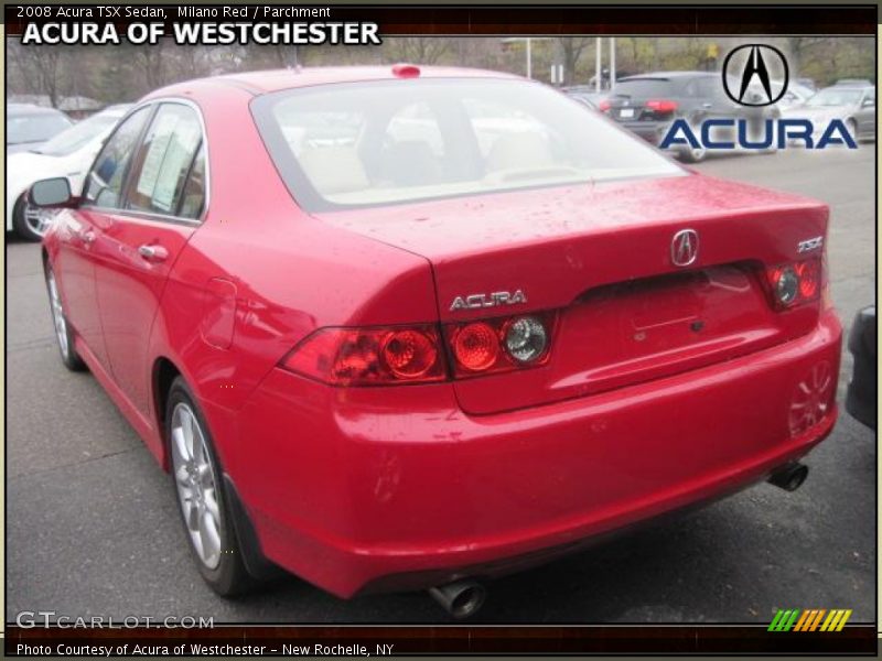 Milano Red / Parchment 2008 Acura TSX Sedan