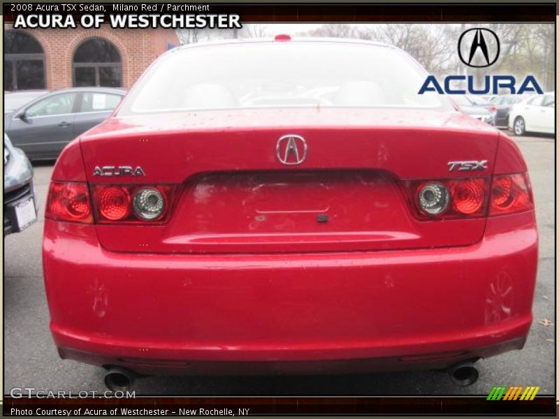Milano Red / Parchment 2008 Acura TSX Sedan
