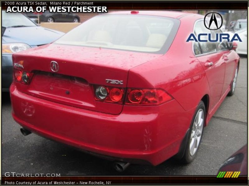 Milano Red / Parchment 2008 Acura TSX Sedan