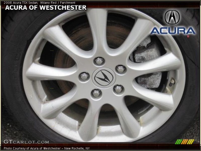 Milano Red / Parchment 2008 Acura TSX Sedan